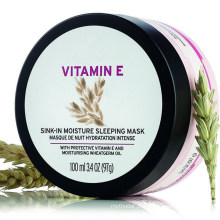 Máscara facial vegana para dormir com melhor vitamina E que absorve um pouco de umidade
